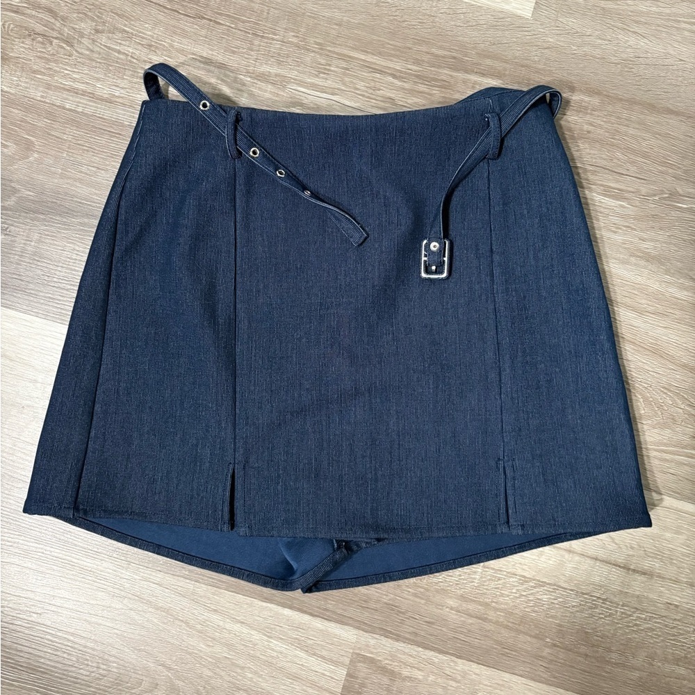 Workshop Republic Clothing Navy Denim Skirt